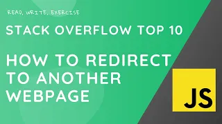 How do I redirect to another page using JavaScript Stack Overflow question