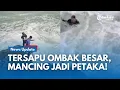 Langsung Hilang! 2 Pemancing Diduga Terseret Ombak Pantai Sukabumi: Terjatuh dari Karang