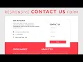 How to create the Responsive Contact US Form Using HTML and CSS