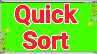 Quick Sort in Hindi