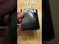 Lagu 7 Years of Patina #leather #wallet #leatherartisan #handmade #edc #leatherwallet #shellcordovan
