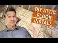Attic Floor DIY Install for Storage Build - Heavy Duty