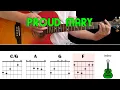Download Lagu PROUD MARY - CCR - Guitar lesson - Acoustic guitar (with chords \u0026 lyrics)