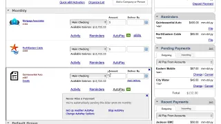 Online Banking Bill Pay - Automatic Payments