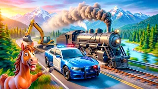 Транспорт для детей. Учим транспорт. Развивающее видео для малышей