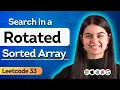 Search in Rotated Sorted Array Binary Search Leetcode 33