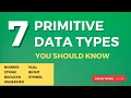 Primitive Data Types in JavaScript Web Development Latest JavaScript Tutorial SEM