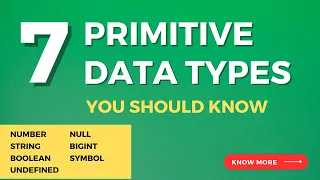 Primitive Data Types in JavaScript Web Development Latest JavaScript Tutorial SEM