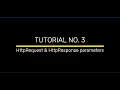 HTTP SERVLET REQUEST AND HTTP SERVLET RESPONSE PARAMETER - TUTORIAL NO 3