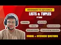 and Tuples Full Masterclass Mutable vs Immutable Interview Qs Coding