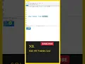 SQL Tutorial For Beginners Show All Tables List SQL Course Learn SQL SQL Full Course in Telugu