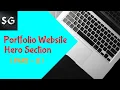 Portfolio Website - Hero Section Part-2
