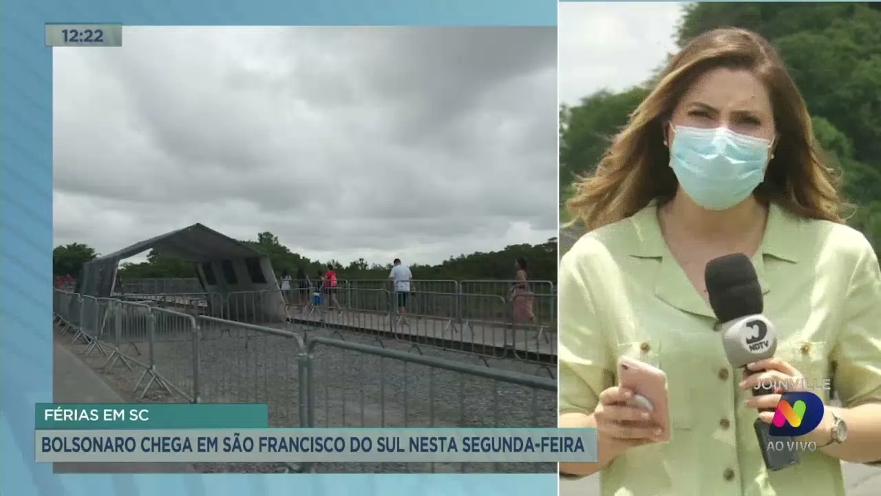 Bolsonaro chega em São Francisco do Sul nesta segunda-feira