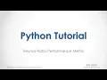 Python Tutorial Treynor Ratio Performance Metric