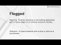 Flogged Meaning