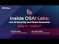 Webinar Inside OSAI Labs - Live AI Security and Threat Scenarios