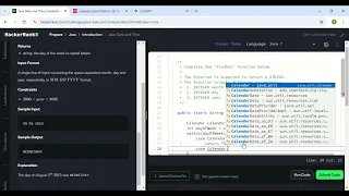 HackerRank Java Date and Time Solution