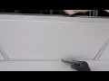 Cutting tegular ceiling tile borders