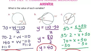 12-4 Angle Measures and Segment Lengths