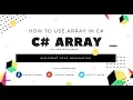 C Array in Lecture-17