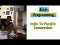 Infix to postfix conversion