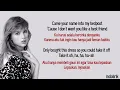 Taylor Swift - Dress | Lirik Terjemahan