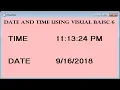 Displaying Date and time in Visual Basic 6 VB6 tutorial in tamil
