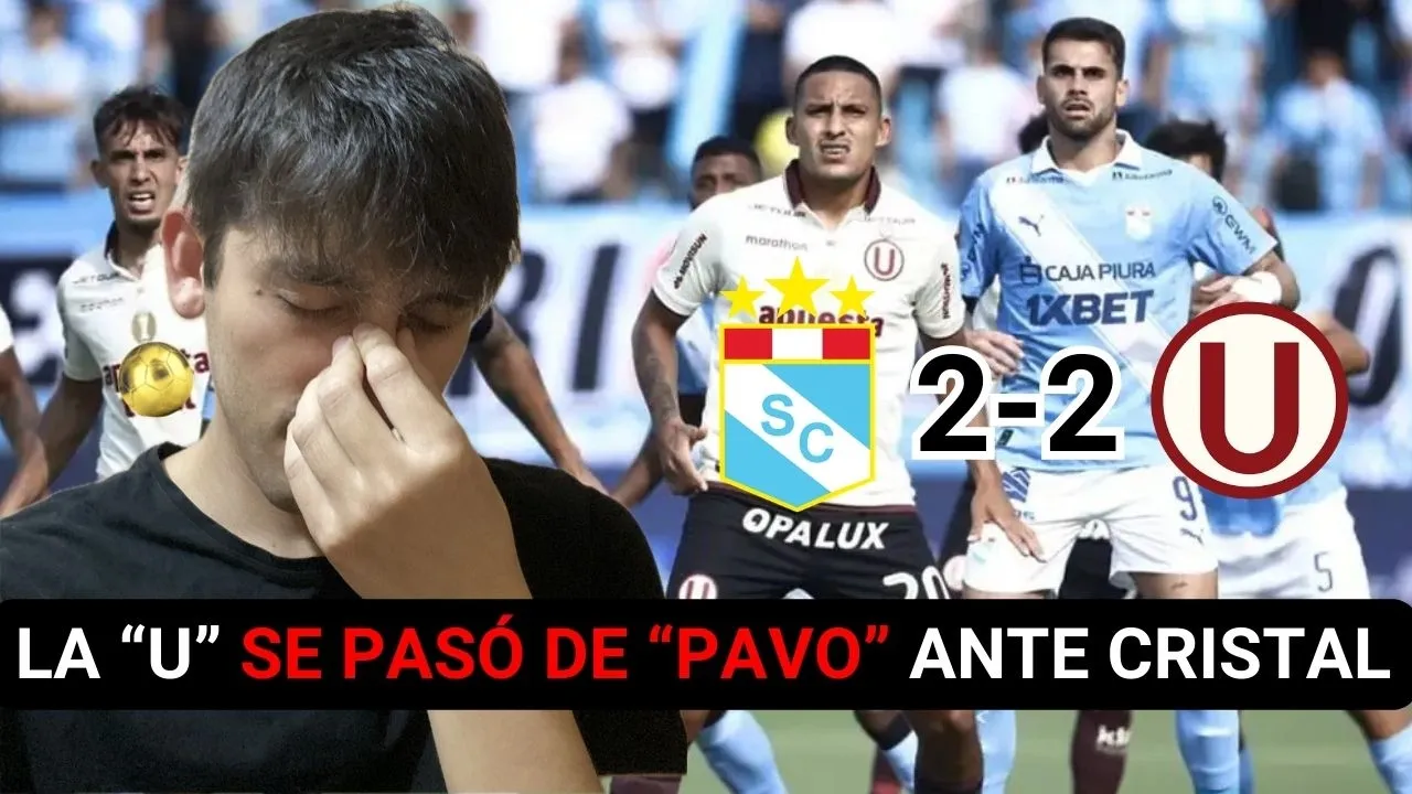 UNIVERSITARIO SE PASÓ DE "PAVO" AL EMPATAR 2-2 ANTE SPORTING CRISTAL