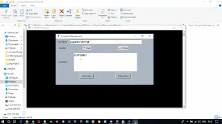 Complaint Management System Project in Python