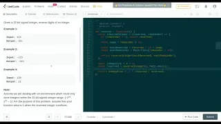 Leetcode Reverse Integer JS Solution