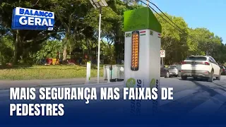 Florianópolis testa tecnologia que aumenta a segurança em faixas de pedestres