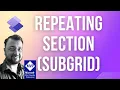 Repeating Section SubGrid in Power Pages Ep 04