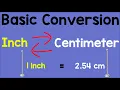 Converting Inch to Centimeter and Centimeter to Inch
