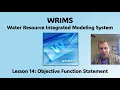 WRIMS Lesson 14 - Objective Function Statement