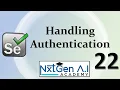 Selenium Tutorials for Beginners 22 How to handle Authentication Windows Credentials Pop-up