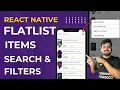 React Native Flatlist Items - Search Filters Sort by In Hindi Engineer Codewala