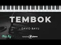 Tembok - David Bayu | KARAOKE PIANO - MALE KEY