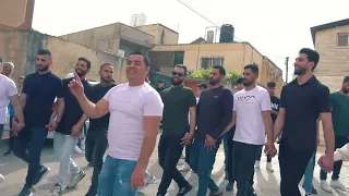 جوبي ودبكة مع الفنان ابراهيم عاشور زفة العريس ابراهيم موسى 