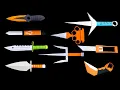 10 Basic ORIGAMI PAPER KNIFE Paper ninja knife