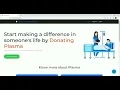 PLASMA DONOR APPLICATION DEMO