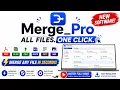 Merge - Pro Merge PDF Excel CSV DOCX TXT Images in 1 Click All-in-One File Merger