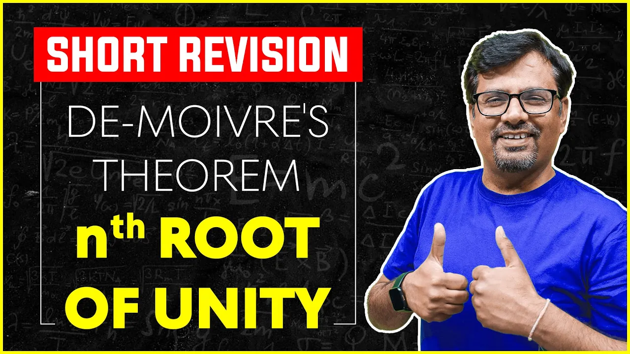 De-moivre's Theorem | Short Trick To Find n-nth Roots Of Unity | Short Revision Of Complex Numbers