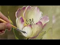 Download Lagu CORES SUAVES E TRAÇOS DINÂMICOS / PINTURA DE TULIPA PASSO A PASSO / GUIA DE PINTURA PARA INICIANTES