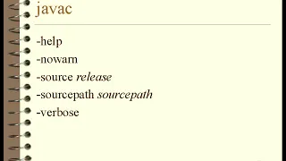 14jplLesson1 Command Line Options for Javac