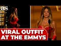 SYDNEY SWEENEY stuns in RED DRESS at the EMMYS 2025 VIRAL MOMENT