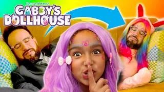 Shhhhh 🤫 Pranking Our Dad with a SECRET Fairy Makeover! | GABBY'S DOLLHOUSE