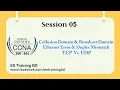 CCNA 200-301 Collusion Domain Broadcast Domain Ethernet Error Duplex Mismatch TCP Vs UDP