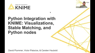 Python Integration with KNIME - Visualizations Stable Matching and Python-based nodes