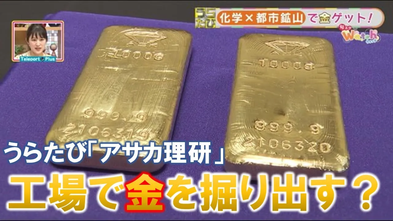 うらたび「アサカ理研」【工場で金を掘り出す？】（６月２８日放送）