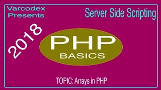 Server Side Scripting in PHP Tutorial 7 Arrays New Tutorials 2018 for Beginners